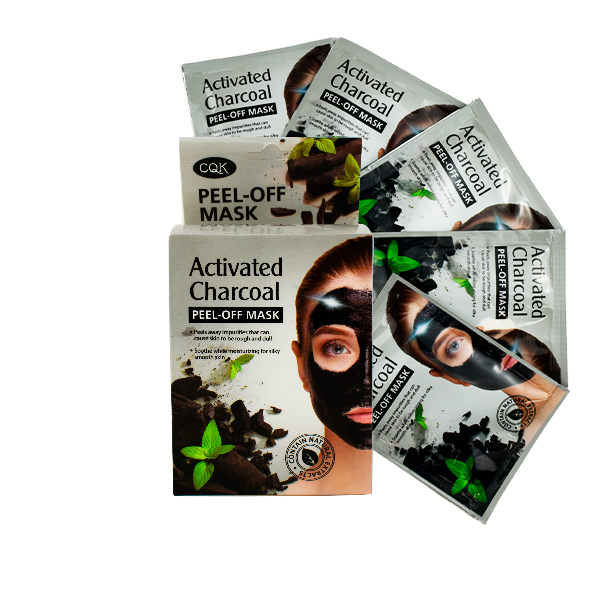 Caja de mascarillas facial con extracto de carbón - CQK