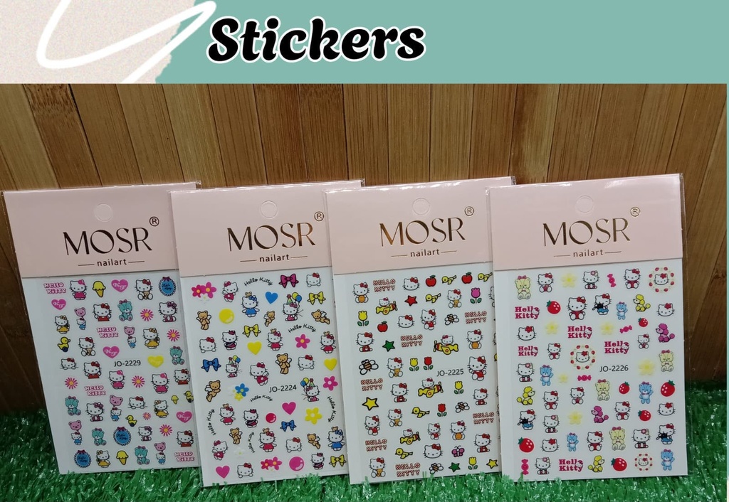 Stickers para uñas con diseño de hello kitty - MOSR