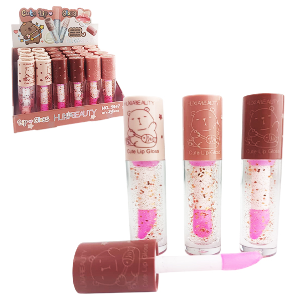 Brillos Labiales Cute Lip Gloss en Presentación de Capibara Surtidos Huxia Beauty